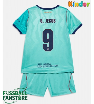 Barcelona Gabriel Jesus #9 Replik 3rd trikot Kinder 2026-27 Kurzarm (+ Kurze Hosen)